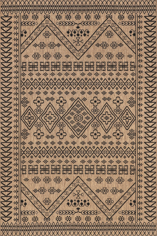 Diamond Pattern Indoor Outdoor Rug 152 X 244 Centimeters Brown