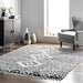 Tappeto Diamond Shag Con Nappe In Grigio 160x230 cm