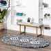 Diamond Shag Area Rug With Tassels in Grey 120x180 cm