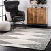 Diamond Striped Area Rug 160x230 cm Black