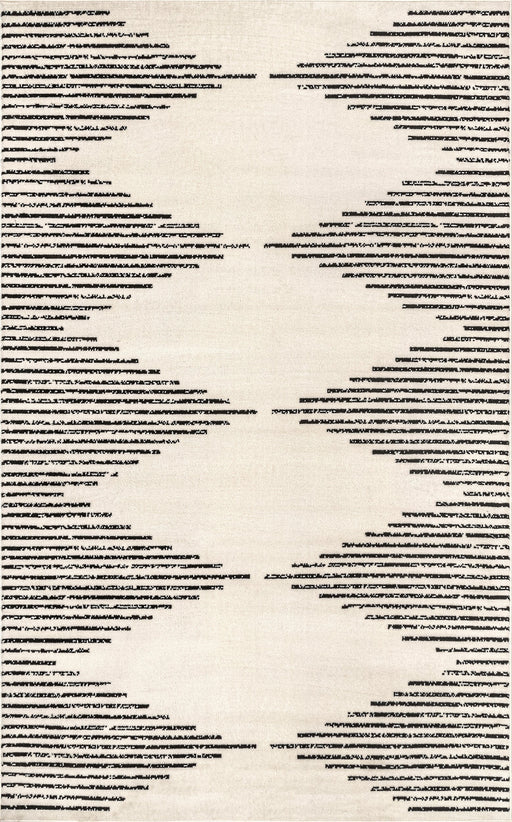 Diamond Striped Area Rug 160x230 cm Black