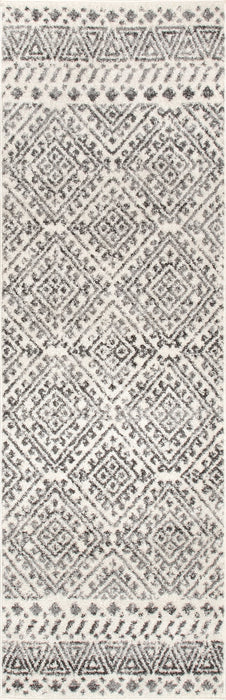 Diamond Trellis Area Rug Off White 120x180 cm