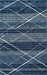 Diamond Trellis Shag Area Rug 120x180 cm Blue