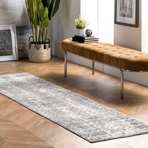 Distressed Grey Area Rug for Living Room 150 cm x 240 cm