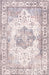 Distressed Medallion Area Rug 160x230 cm Rust Color