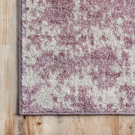 Distressed Pink Vintage Style Area Rug 120x180 CM