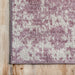 Distressed Pink Vintage Style Area Rug 120x180 cm