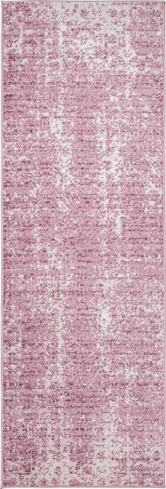 Distressed Pink Vintage Style Area Rug 120x180 CM