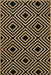 Dogwood Jute Rug 152 Cm Black Tiled Design