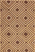 Dogwood Trellis Jute Area Matto 150x240 cm Ruskea