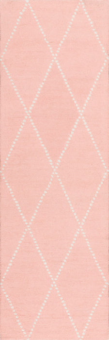 Διακεκομμένο Diamond Nursery Rug Baby Pink 150cm x 100cm