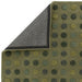 Dotty Modern Geometric Polka Dot Hand-Carved Hi-Low 3D Dome Textured Wool&Viscose Green Rug