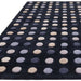 Prickig modern geometrisk prickig handsnidad Hi-Low 3D Dome Textured Ull &amp; Viscose Navy Matta