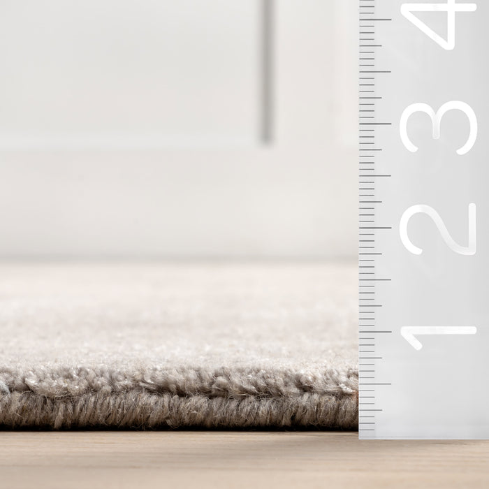 Dove Grey Wool Blend Area -matto