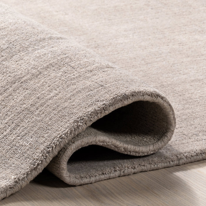 Dove Grey Wool Blend Area -matto