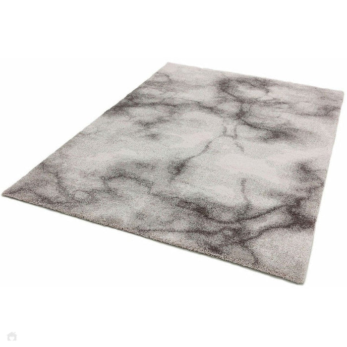 Dream DM03 Modern Plain Marbled Abstract Soft-Touch High-Density Ivory/Cream/Grey/Black Rug