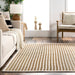 Dried Grass Fiber Area Rug in Ivory Color