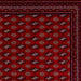 Dubai 62096 Traditional Super-Soft Patterned Border Red Rug