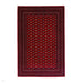 Dubai 62096 Traditional Super-Soft Patterned Border Red Rug