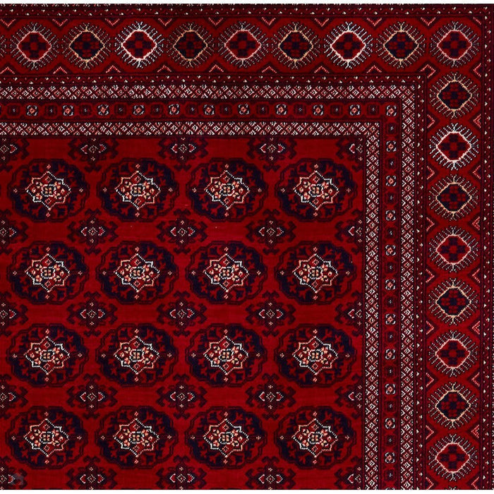 Dubai 62098 Traditional Super-Soft Patterned Red Rug