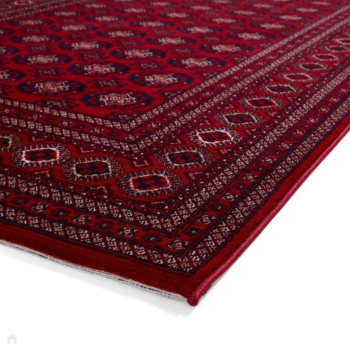 Dubai 62098 Traditional Super-Soft Patterned Red Rug