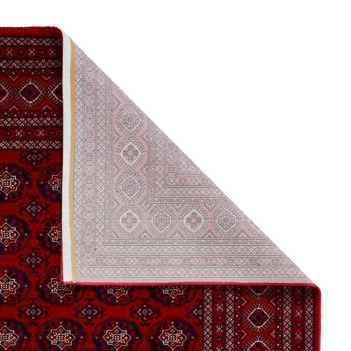 Dubai 62098 Traditional Super-Soft Patterned Red Rug