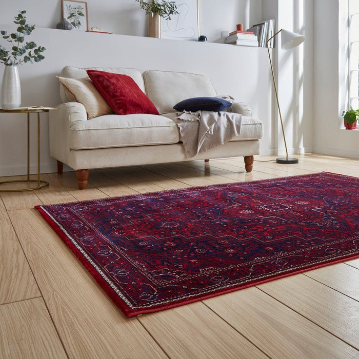 Dubai 62101 Traditional Super-Soft Red Rug