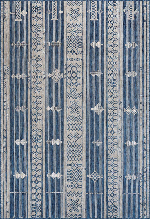 Alfombra para exteriores de ancho de piso azul duradero 120 cm x 180 cm