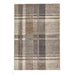 Elegant 4892 Modern High-Density Tartan Check Beige/Grey Rug