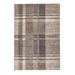 Elegant 4892 Modern High-Density Tartan Check Beige/Grey Rug