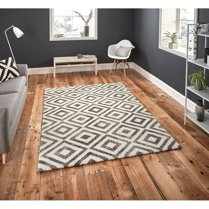 Elegant 4893 Grey/White Rug