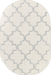 Elegant Trellis Design Rug in Ivory Color