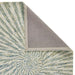 Elements Vortex Modern Abstract Distressed Wool Green Rug