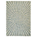 Elements Vortex Modern Abstract Distressed Wool Green Rug