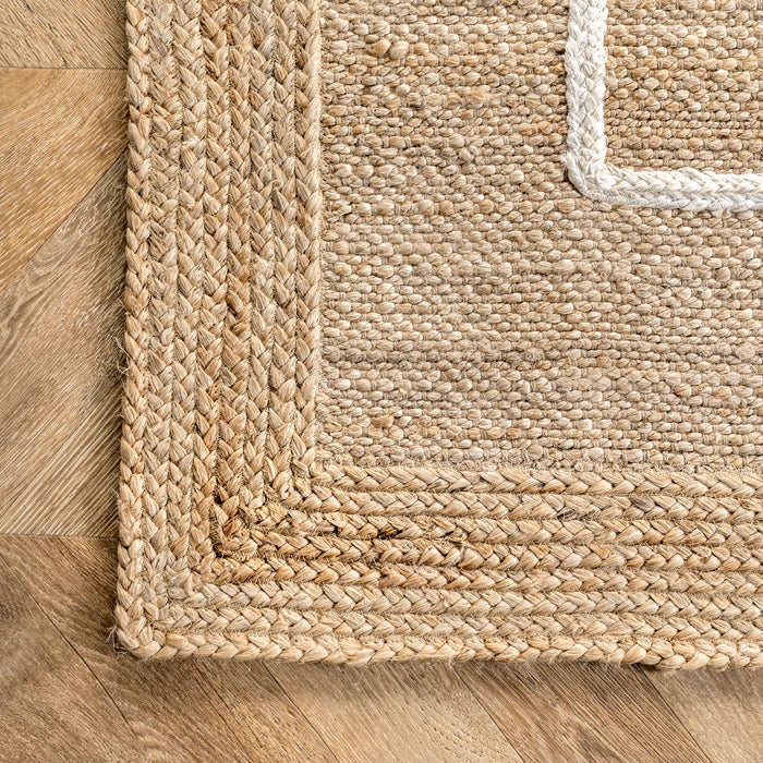 Elmore Jute Area Rug 152 Cm X 244 Cm Ivory