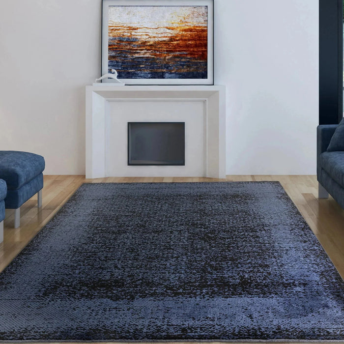 Elodie Indigo/Black Rug