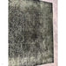 Elodie Modern Abstract Metallic Shimmer Bordered Overdyed Textured Soft-Touch Flatweave Sage Green/Black Rug