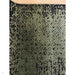 Elodie Modern Abstract Metallic Shimmer Bordered Overdyed Textured Soft-Touch Flatweave Sage Green/Black Rug