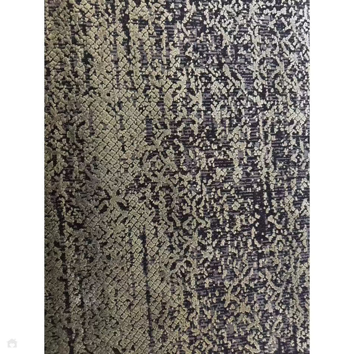 Elodie Modern Abstract Metallic Shimmer Bordered Overdyed Textured Soft-Touch Flatweave Sage Green/Black Rug