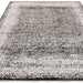 Elodie Modern Abstract Metallic Shimmer Bordered Overdyed Textured Soft-Touch Flatweave Silver/Black Rug