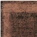 Elodie Modern Abstract Metallic Shimmer Bordered Overdyed Textured Soft-Touch Flatweave Terracotta/Black Rug