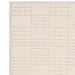 Empire Modern Geometric Grid Hand-Woven Textured Hi-Low Wool Cream/Neutral Rug