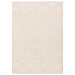 Empire Modern Geometric Grid Hand-Woven Textured Hi-Low Wool Cream/Neutral Rug