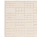 Empire Modern Geometric Grid Hand-Woven Textured Hi-Low Wool Cream/Neutral Rug