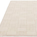 Empire Modern Geometric Grid Hand-Woven Textured Hi-Low Wool Cream/Neutral Rug