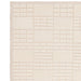 Empire Modern Geometric Grid Hand-Woven Textured Hi-Low Wool Cream/Neutral Rug