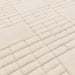 Empire Modern Geometric Grid Hand-Woven Textured Hi-Low Wool Cream/Neutral Rug