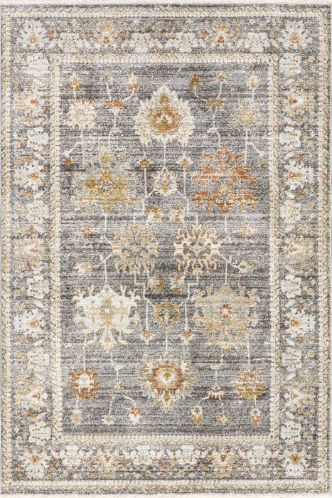 Eponine Grey Medallion Area Rug 160x230 cm