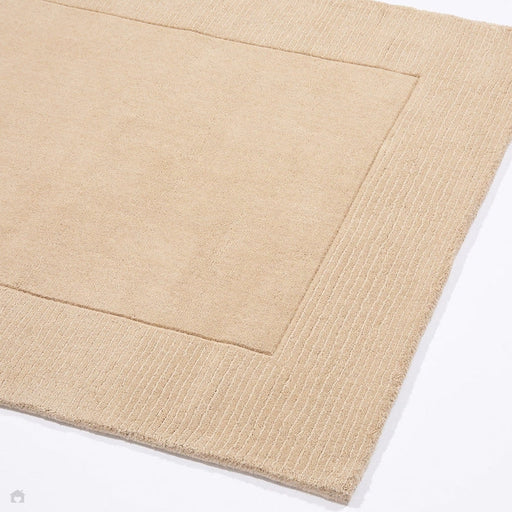 Esme Modern Plain Textured Contrast Ribbed Reunus Käsinkudottu Villa Cream Runner