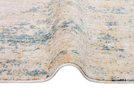Essence ESSC04 Gold Teal Runner Rug